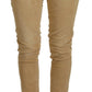 Chic Brown Low Waist Skinny Corduroy Pants - SEHABRANDS