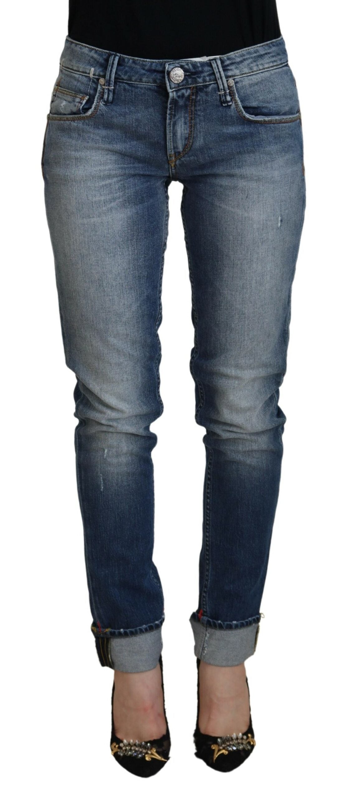 Sleek Skinny Low Waist Denim Jeans - SEHABRANDS