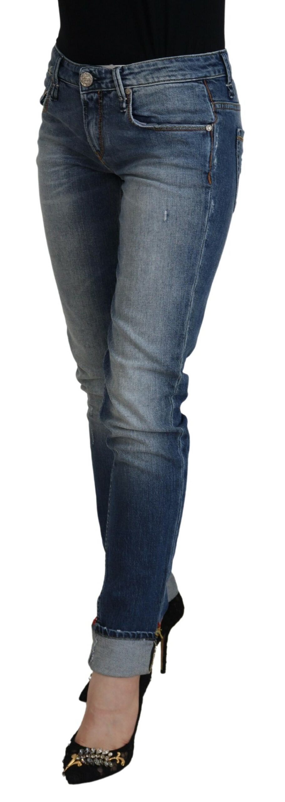 Sleek Skinny Low Waist Denim Jeans - SEHABRANDS