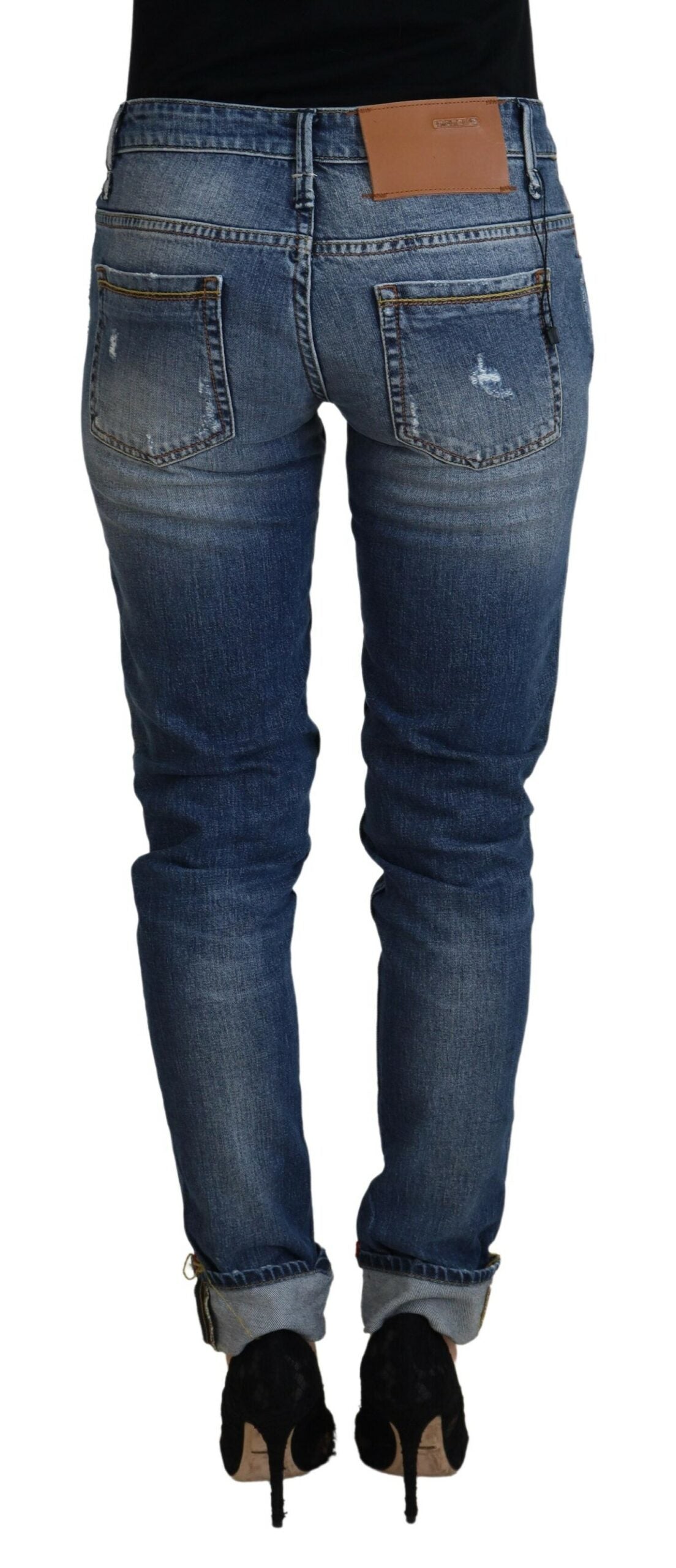 Sleek Skinny Low Waist Denim Jeans - SEHABRANDS