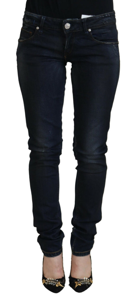 Chic Low Waist Skinny Denim Pants - SEHABRANDS