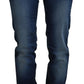 Chic Low Waist Denim Pants in Blue - SEHABRANDS