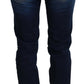 Chic Low Waist Denim Pants in Blue - SEHABRANDS