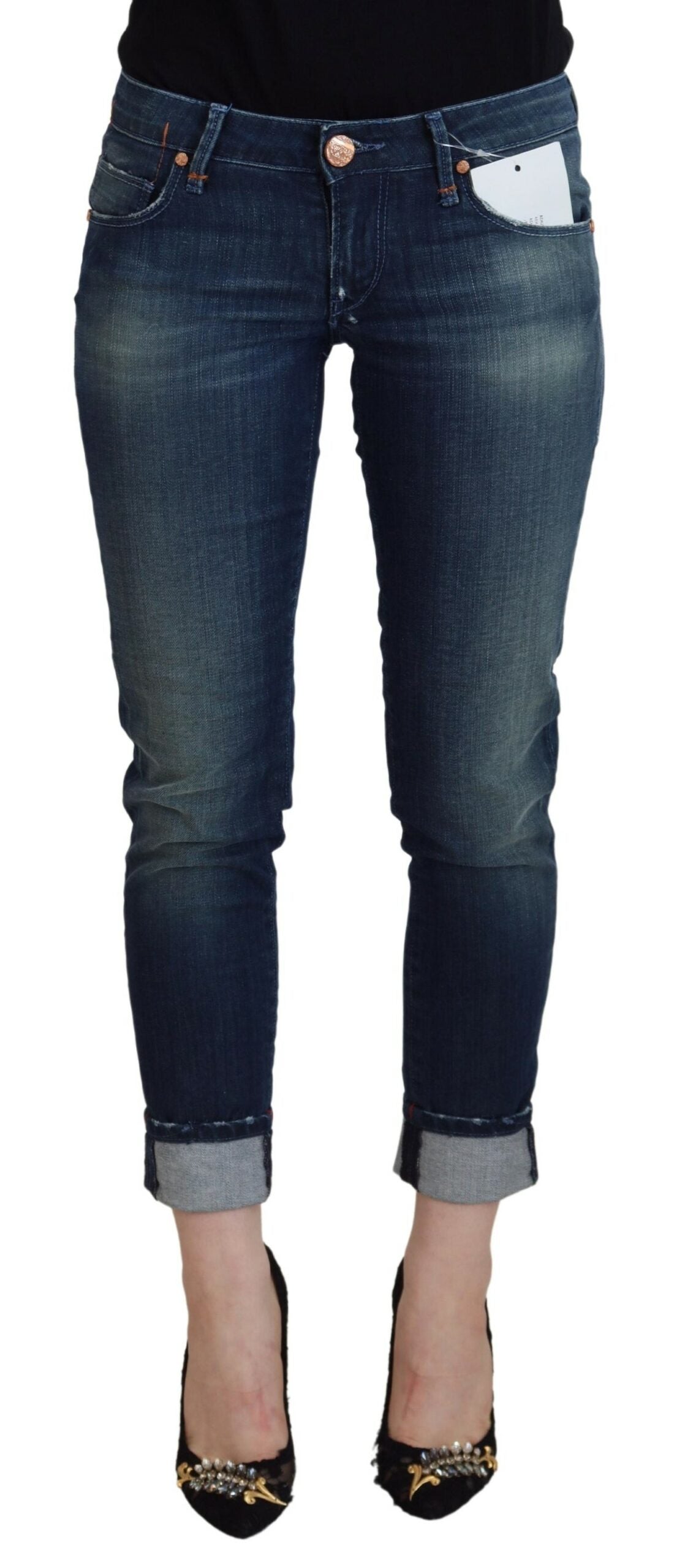 Chic Low Waist Slim Fit Jeans - SEHABRANDS