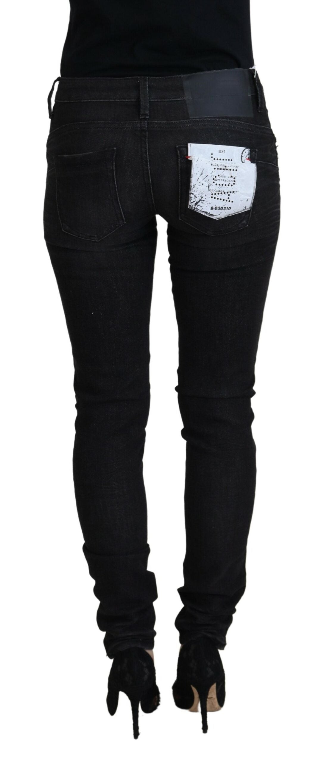 Chic Low Waist Designer Skinny Jeans - SEHABRANDS