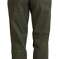 Elegant Tapered Green Pants - Chic Everyday Wear - SEHABRANDS