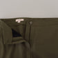 Elegant Tapered Green Pants - Chic Everyday Wear - SEHABRANDS