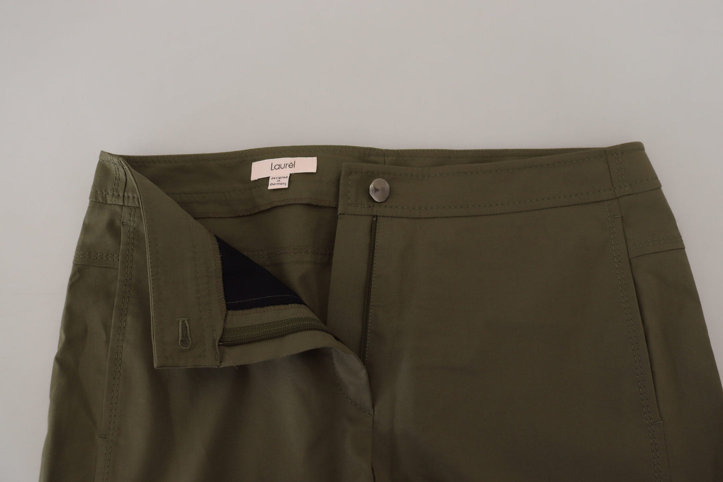 Elegant Tapered Green Pants - Chic Everyday Wear - SEHABRANDS