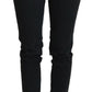 Chic Low Waist Black Skinny Jeans - SEHABRANDS