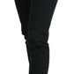 Chic Low Waist Black Skinny Jeans - SEHABRANDS