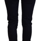 Chic Black Low Waist Denim Skinny Jeans - SEHABRANDS