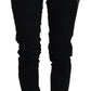 Chic Mid Waist Flared Black Jeans - SEHABRANDS