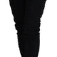 Chic Mid Waist Flared Black Jeans - SEHABRANDS