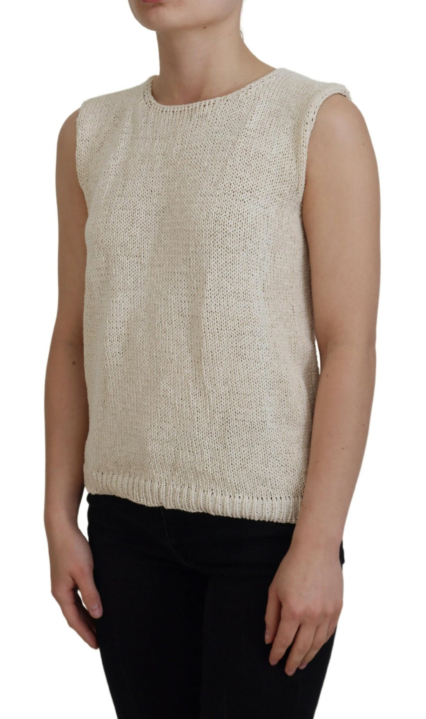 Chic Beige Sleeveless Tank Top - SEHABRANDS