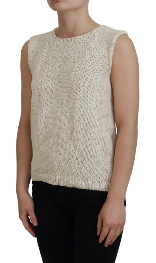 Chic Beige Sleeveless Tank Top - SEHABRANDS