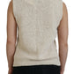 Chic Beige Sleeveless Tank Top - SEHABRANDS