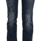 Chic Blue Gazette Skinny Denim - SEHABRANDS