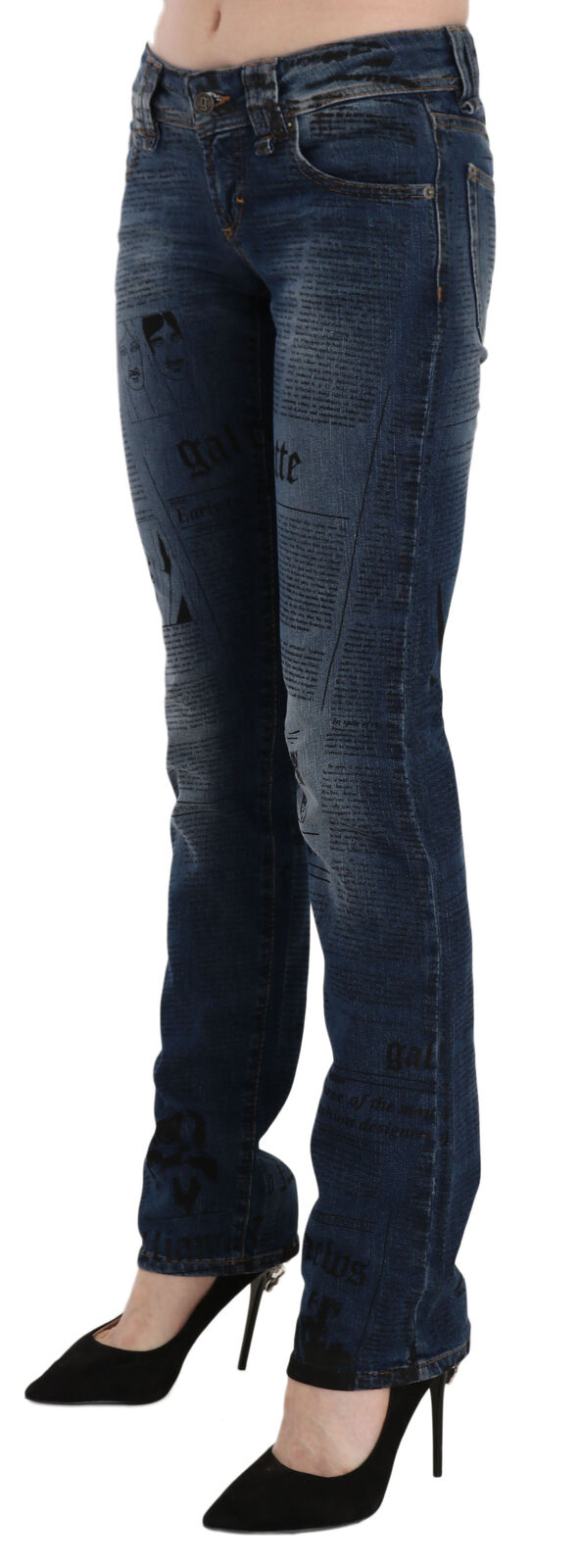 Chic Blue Gazette Skinny Denim - SEHABRANDS