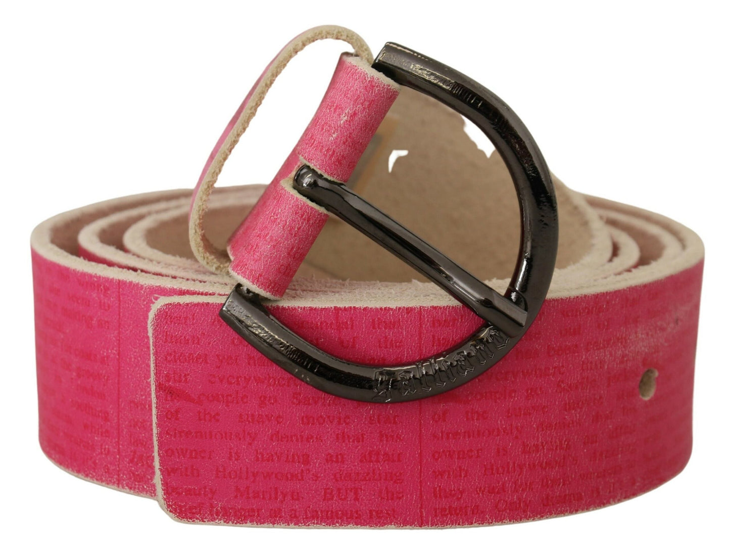 Elegant Pink Leather Fashion Belt - SEHABRANDS