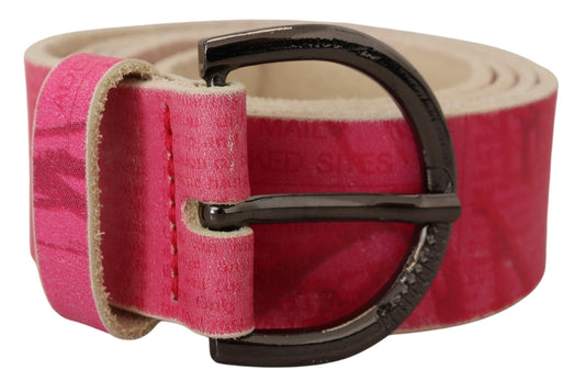 Elegant Pink Leather Fashion Belt - SEHABRANDS