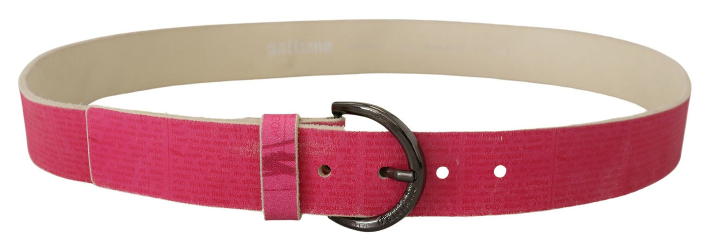 Elegant Pink Leather Fashion Belt - SEHABRANDS