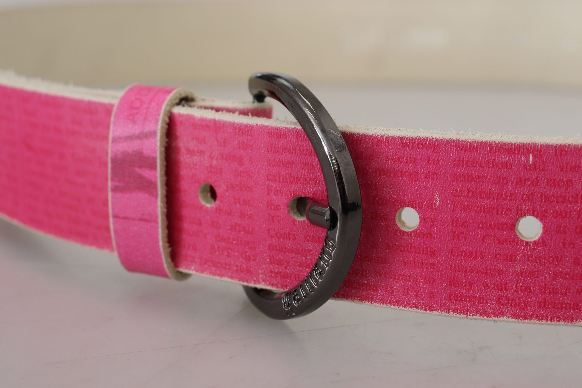 Elegant Pink Leather Fashion Belt - SEHABRANDS