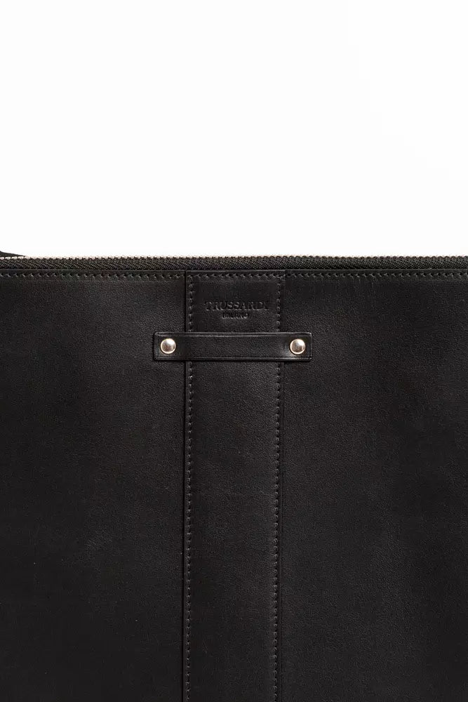 Black Leather Men Wallet - SEHABRANDS