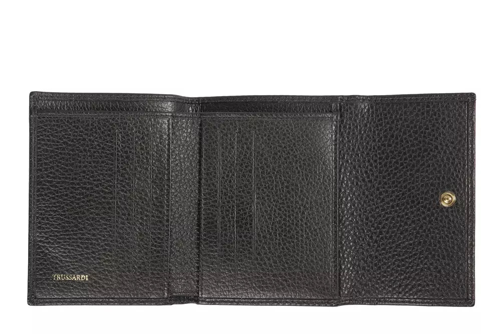 Black Leather Women Wallet - SEHABRANDS