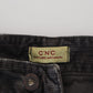 Stylish Gray Corduroy Denim Jeans - SEHABRANDS