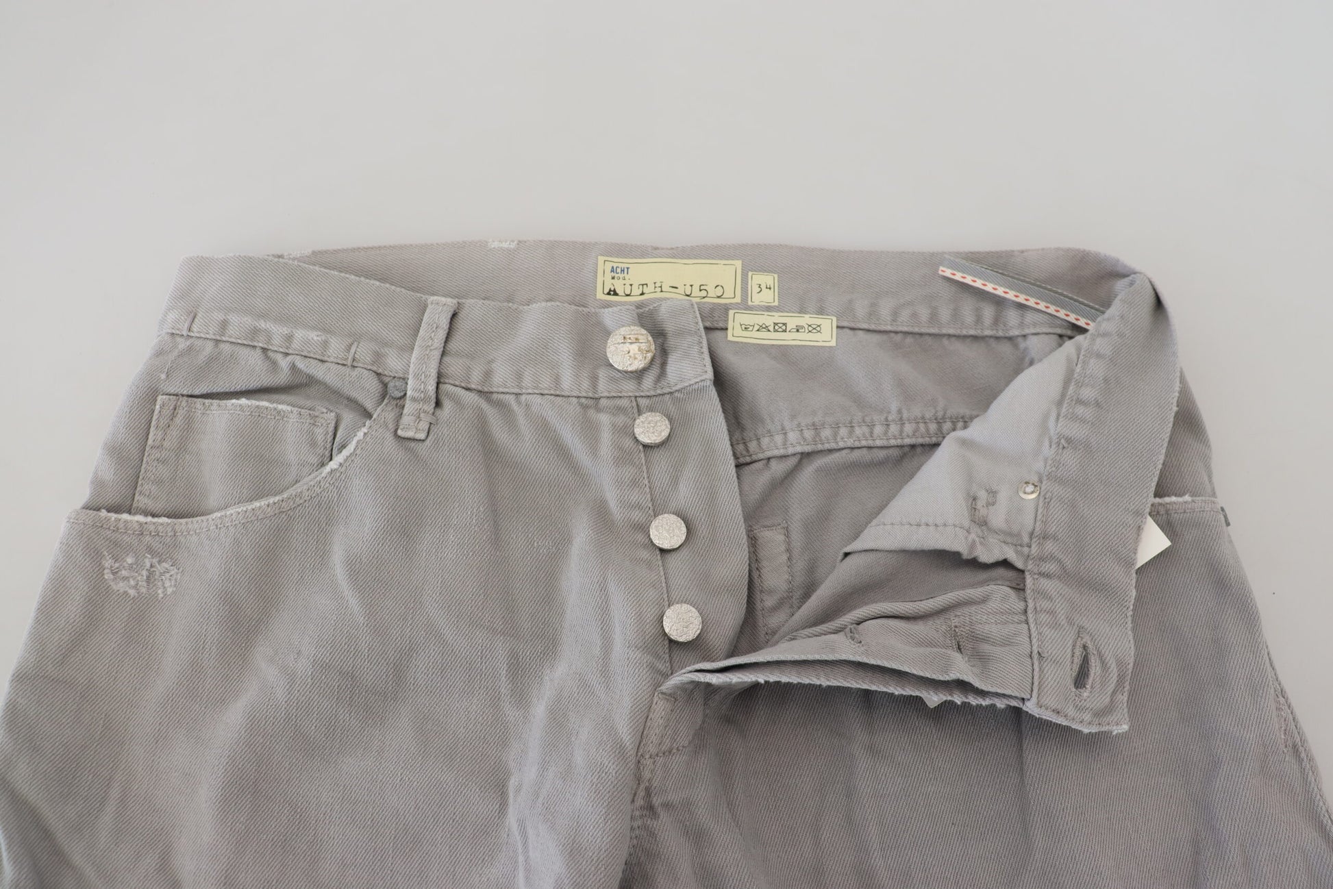 Sleek Regular Denim Gray Jeans - SEHABRANDS