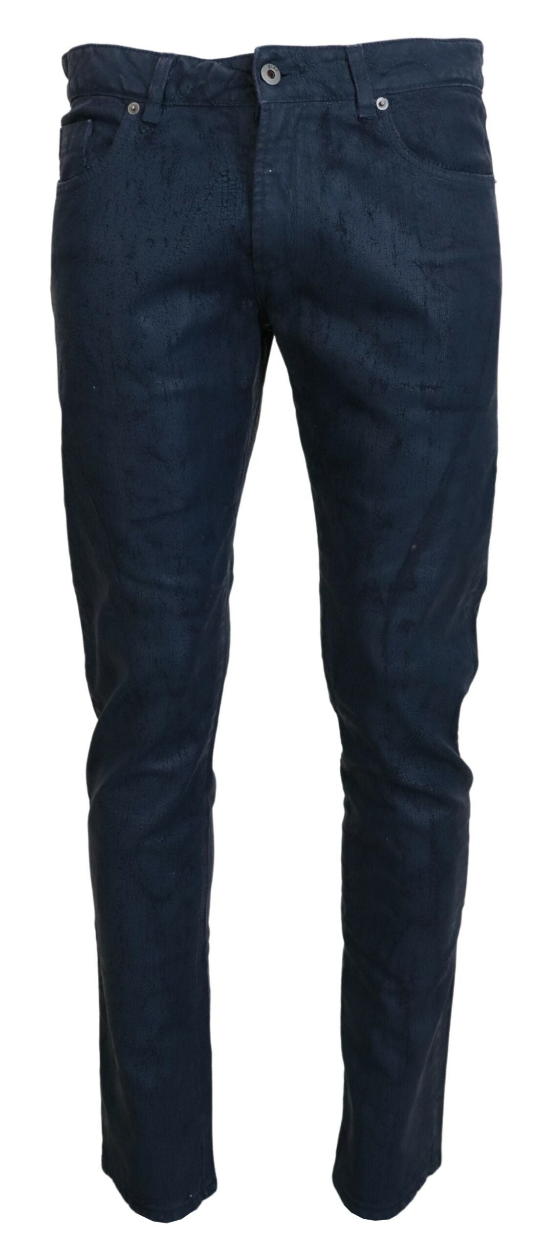 Chic Tapered Blue Denim Jeans - SEHABRANDS