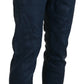 Chic Tapered Blue Denim Jeans - SEHABRANDS