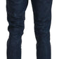 Chic Tapered Blue Denim Jeans - SEHABRANDS