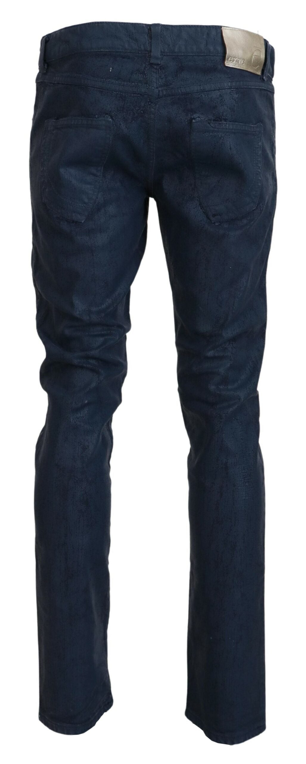 Chic Tapered Blue Denim Jeans - SEHABRANDS