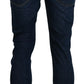 Exquisite Tapered Italian Denim in Blue - SEHABRANDS