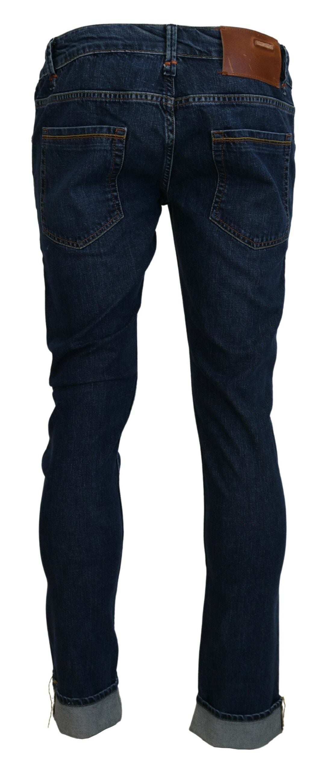 Exquisite Tapered Italian Denim in Blue - SEHABRANDS