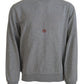 Elegant Gray Pullover Sweater - SEHABRANDS