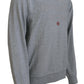 Elegant Gray Pullover Sweater - SEHABRANDS