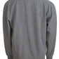 Elegant Gray Pullover Sweater - SEHABRANDS