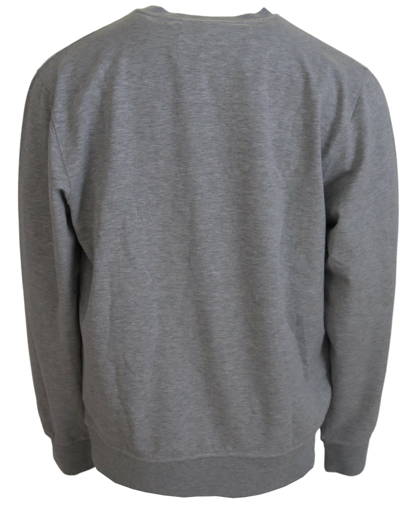 Elegant Gray Pullover Sweater - SEHABRANDS