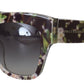 Dolce & Gabbana Elegant Black Multicolor Gradient Sunglasses