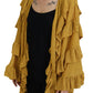 Elegant Gold Cardigan Sweater - SEHABRANDS