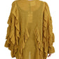 Elegant Gold Cardigan Sweater - SEHABRANDS