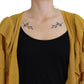 Elegant Gold Cardigan Sweater - SEHABRANDS