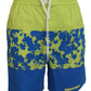 Exquisite Blue Green Swim Shorts Boxer - SEHABRANDS