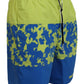 Exquisite Blue Green Swim Shorts Boxer - SEHABRANDS