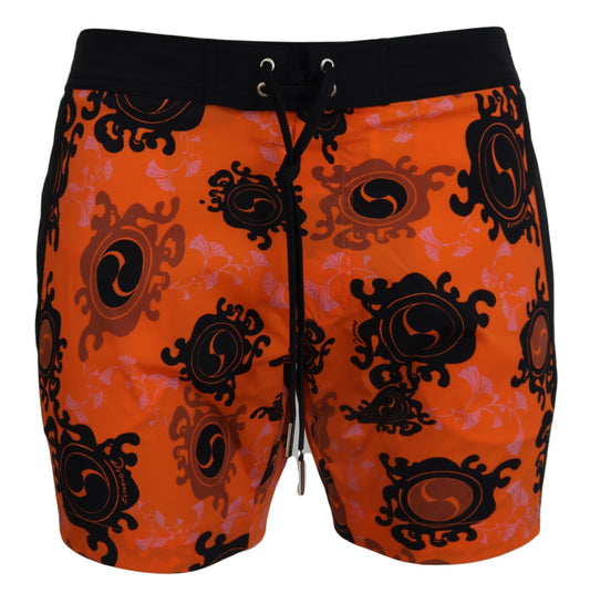 Chic Orange Swim Shorts Boxer for Men - SEHABRANDS