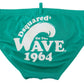 Chic Green Swim Briefs with White Logo - SEHABRANDS