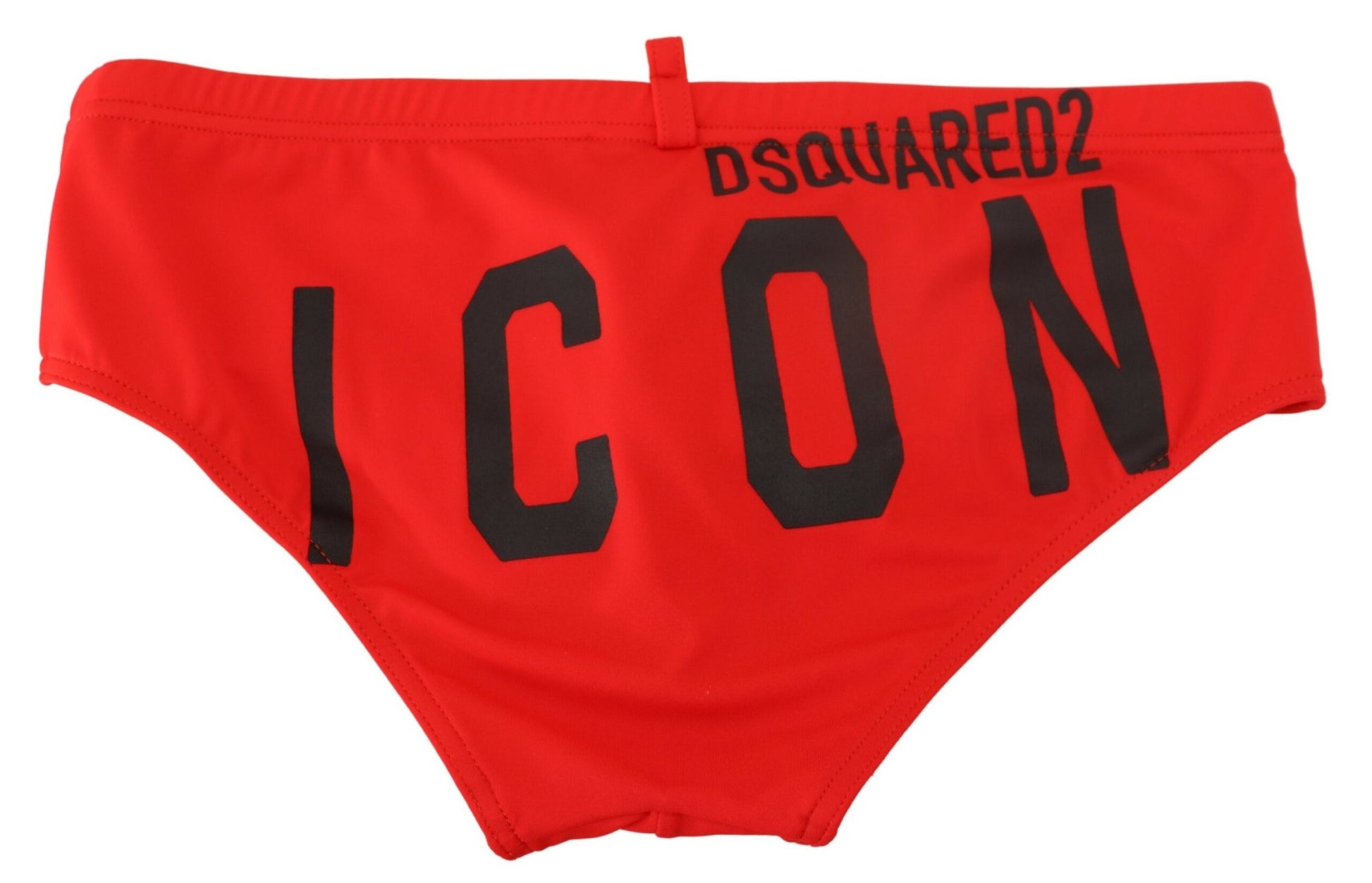 Red ICON Print Swim Briefs - SEHABRANDS