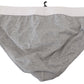 Elegant Gray Cotton Stretch Briefs - SEHABRANDS